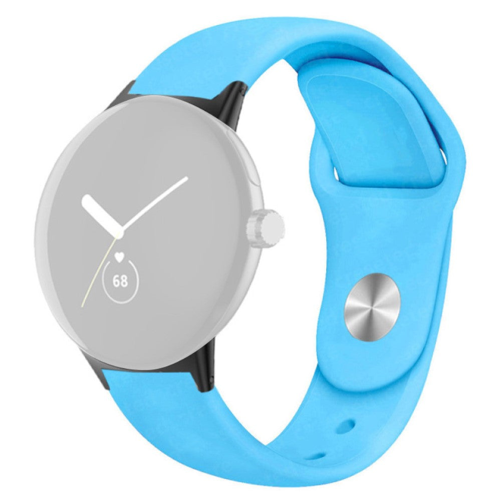 Helt vildt fint Google Pixel Watch Silikone Rem - Blå#serie_15
