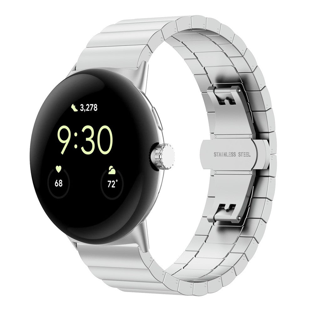 Glimrende Google Pixel Watch Metal Rem - Sølv#serie_1