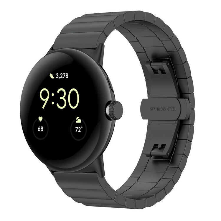 Glimrende Google Pixel Watch Metal Rem - Sort#serie_2