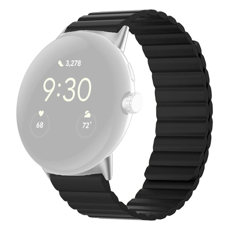 Meget holdbart Google Pixel Watch Silikone Rem - Sort#serie_1
