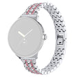 Correa metálica con decoración de strass para el Google Pixel Watch 