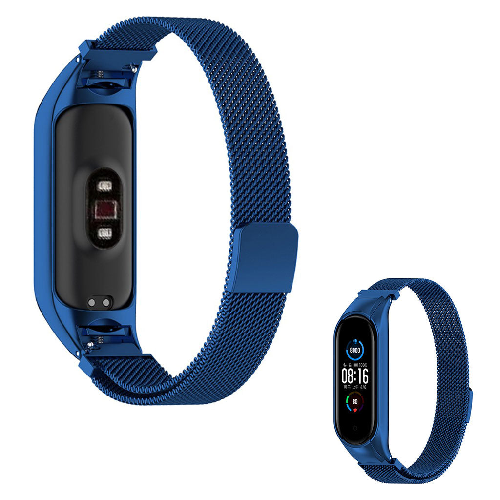 Flot Xiaomi Mi Smart Band 6 / Xiaomi Mi Band 5 Metal Urrem - Blå#serie_3