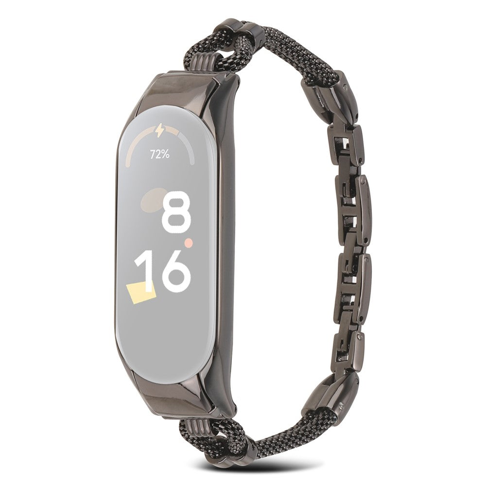 Sejt Xiaomi Mi Smart Band 6 / Xiaomi Mi Band 5 Metal Rem - Sort#serie_1