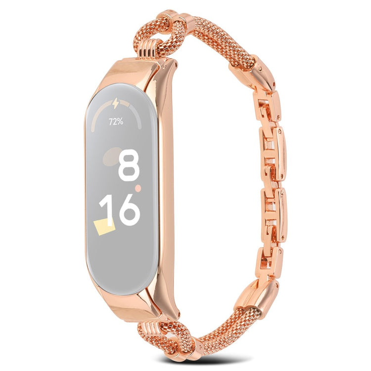 Sejt Xiaomi Mi Smart Band 6 / Xiaomi Mi Band 5 Metal Rem - Guld#serie_3