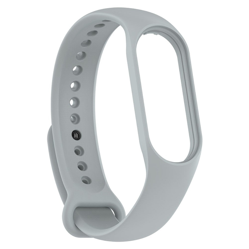 Super elegant Xiaomi Mi Band 7 Silikone Rem - Sølv#serie_7