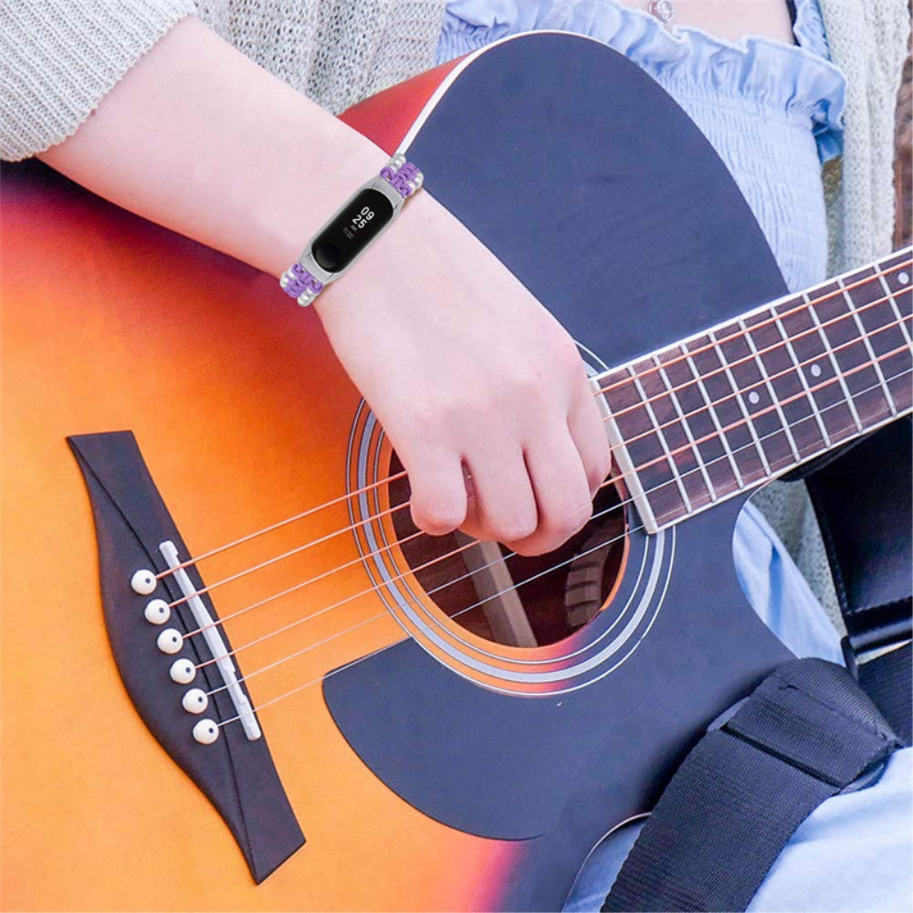 Super skøn Xiaomi Mi Band 7 Stof Urrem - Lilla#serie_8