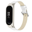 Xiaomi Mi Band 7 Correa de reloj de piel de vaca auténtica con cubierta plateada 
