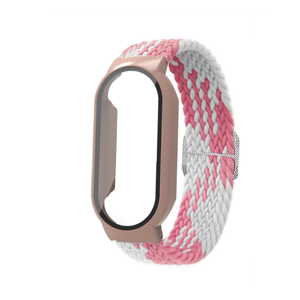 Helt vildt nydelig Xiaomi Mi Band 7 Nylon og Glas Rem - Pink#serie_3