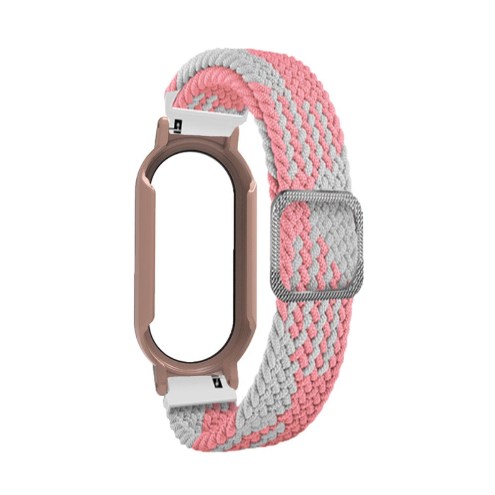 Rigtigt rart Xiaomi Mi Band 7 Nylon og Glas Rem - Pink#serie_3