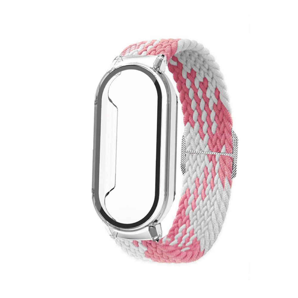 Helt vildt nydelig Xiaomi Mi Band 7 Nylon og Glas Rem - Pink#serie_4