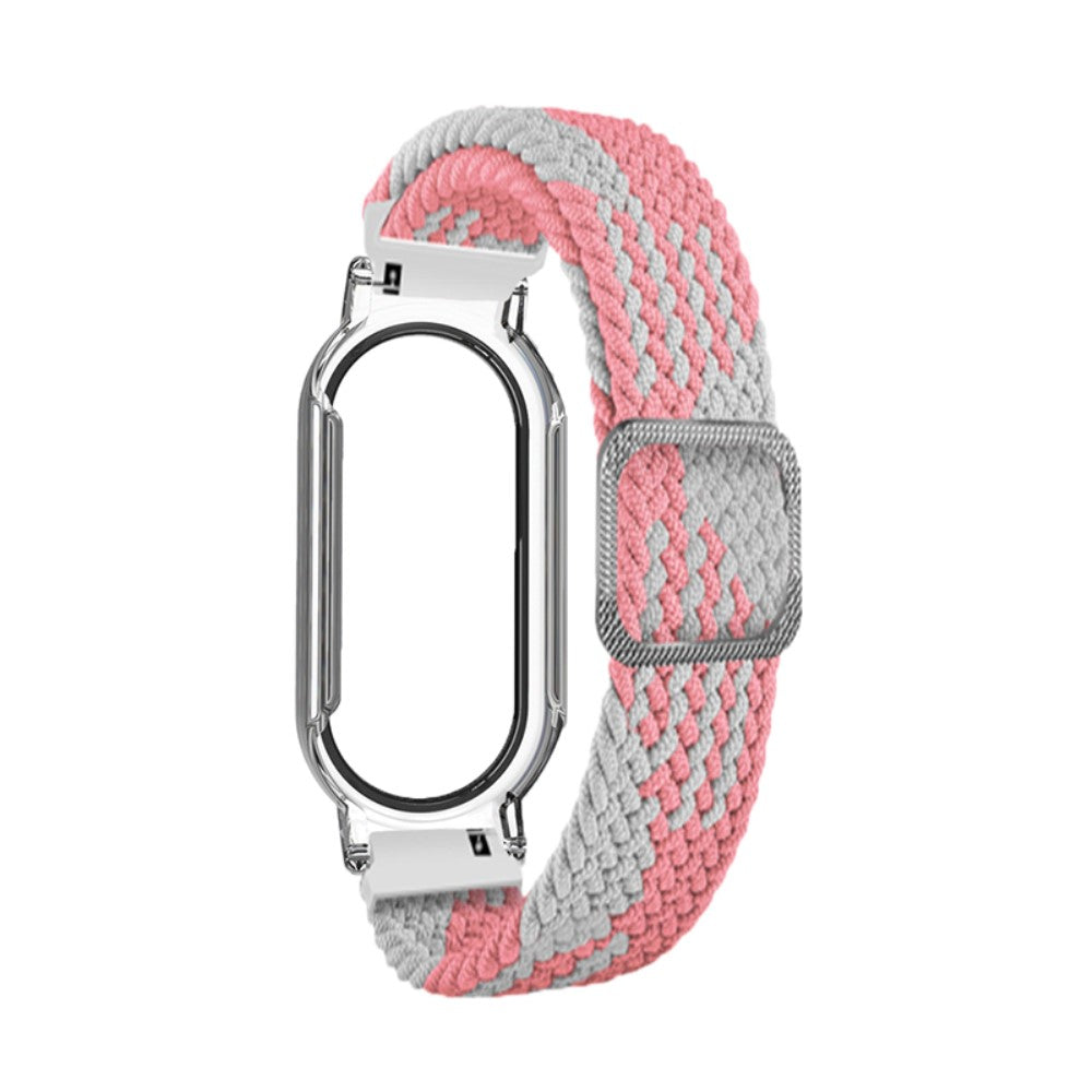 Rigtigt rart Xiaomi Mi Band 7 Nylon og Glas Rem - Pink#serie_4