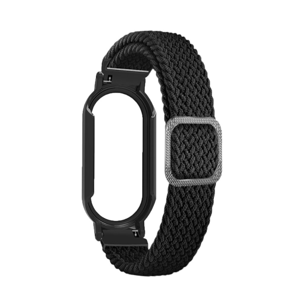 Rigtigt rart Xiaomi Mi Band 7 Nylon og Glas Rem - Sort#serie_6