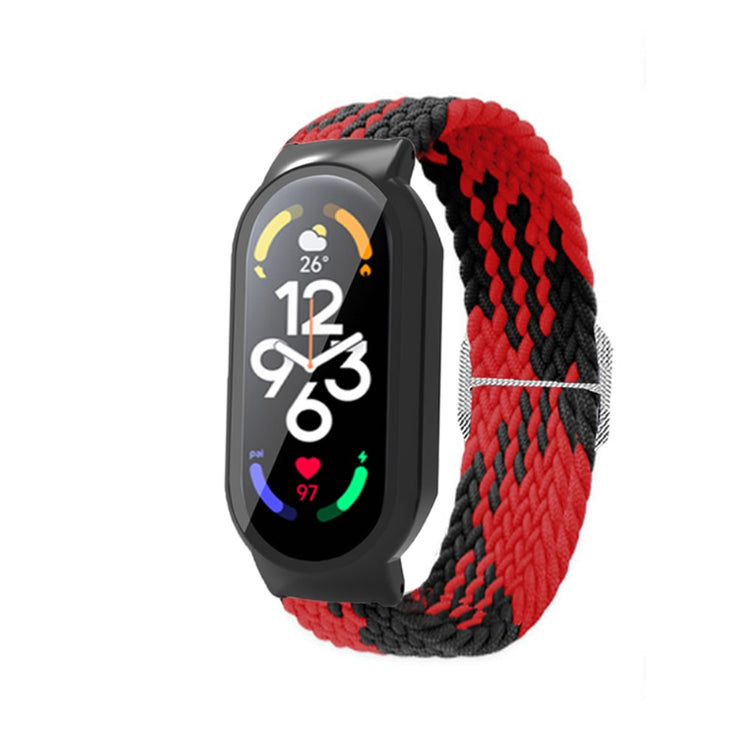 Helt vildt nydelig Xiaomi Mi Band 7 Nylon og Glas Rem - Rød#serie_7