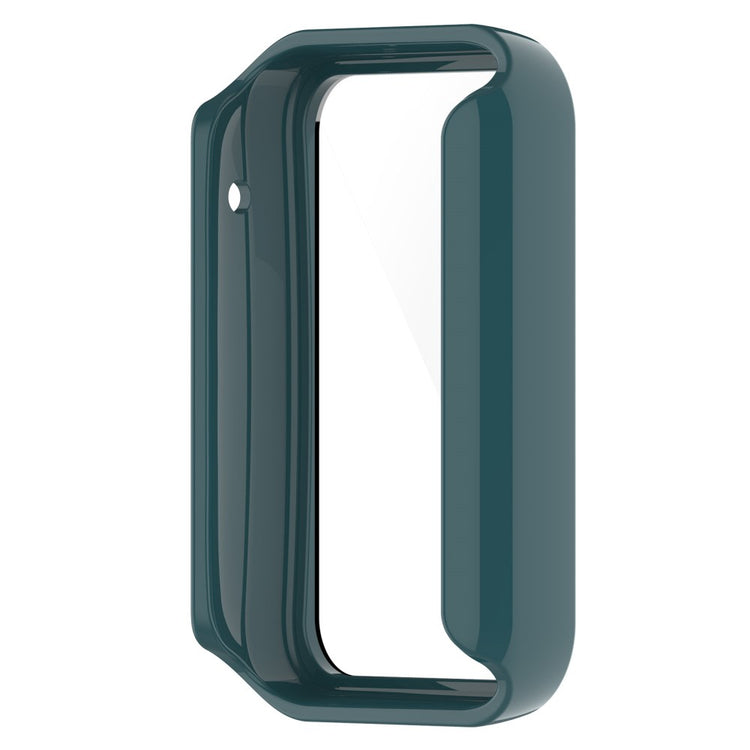 Vildt Fed Xiaomi Mi Band 7 Pro Cover med Skærmbeskytter i Plastik og Hærdet Glas - Grøn#serie_5