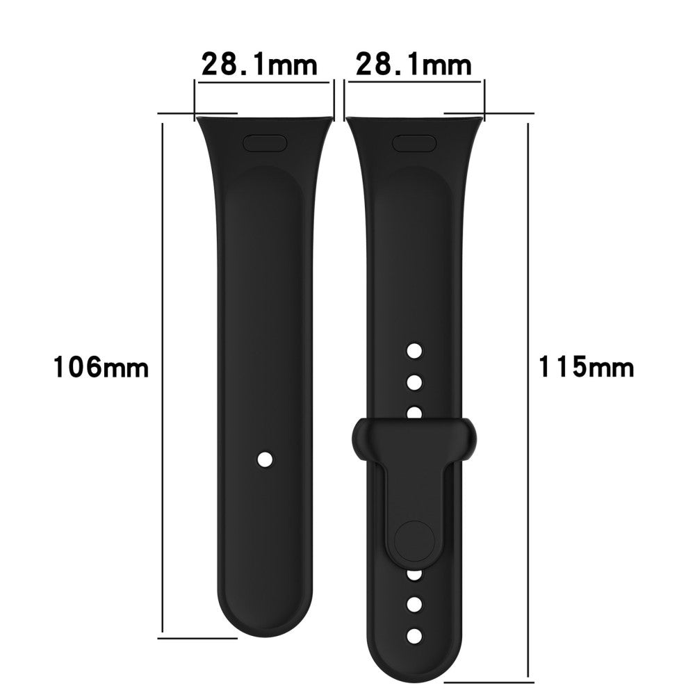 Silikone Universal Rem passer til Xiaomi Redmi Watch 3 / Xiaomi Mi Watch Lite 3 - Sølv#serie_4