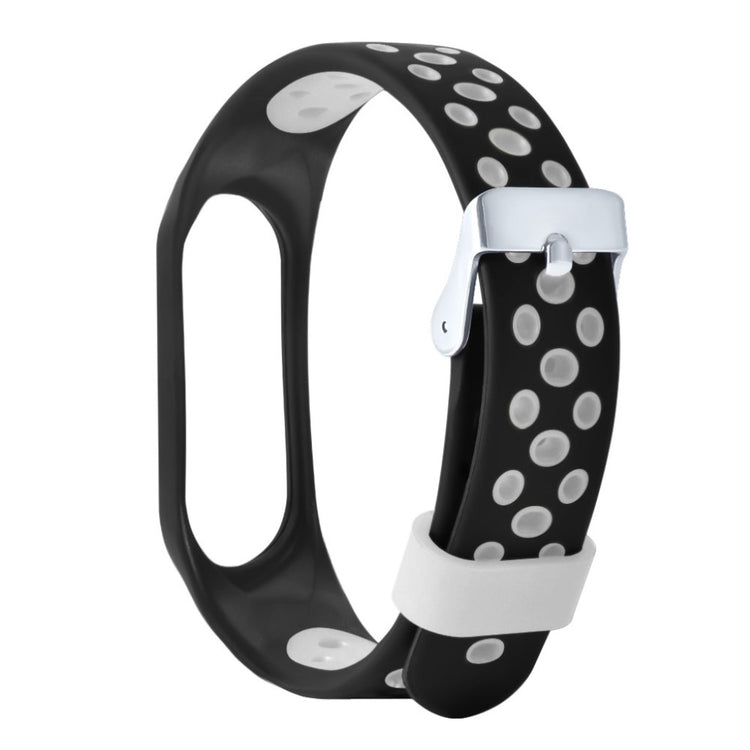 Vildt fint Xiaomi Mi Smart Band 4 Silikone Rem - Sort#serie_2