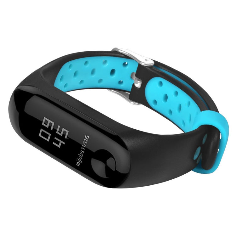 Vildt fint Xiaomi Mi Smart Band 4 Silikone Rem - Sort#serie_3