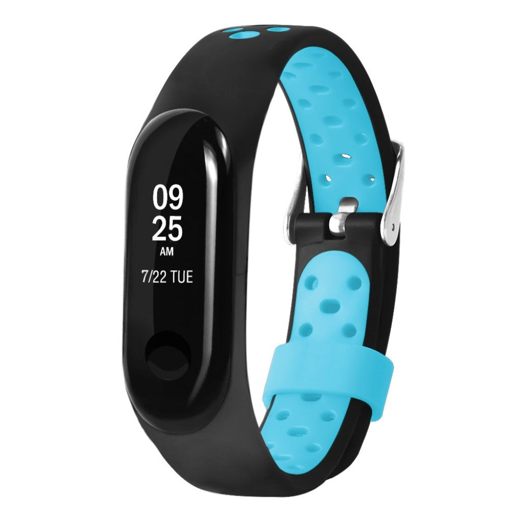 Vildt fint Xiaomi Mi Smart Band 4 Silikone Rem - Sort#serie_3