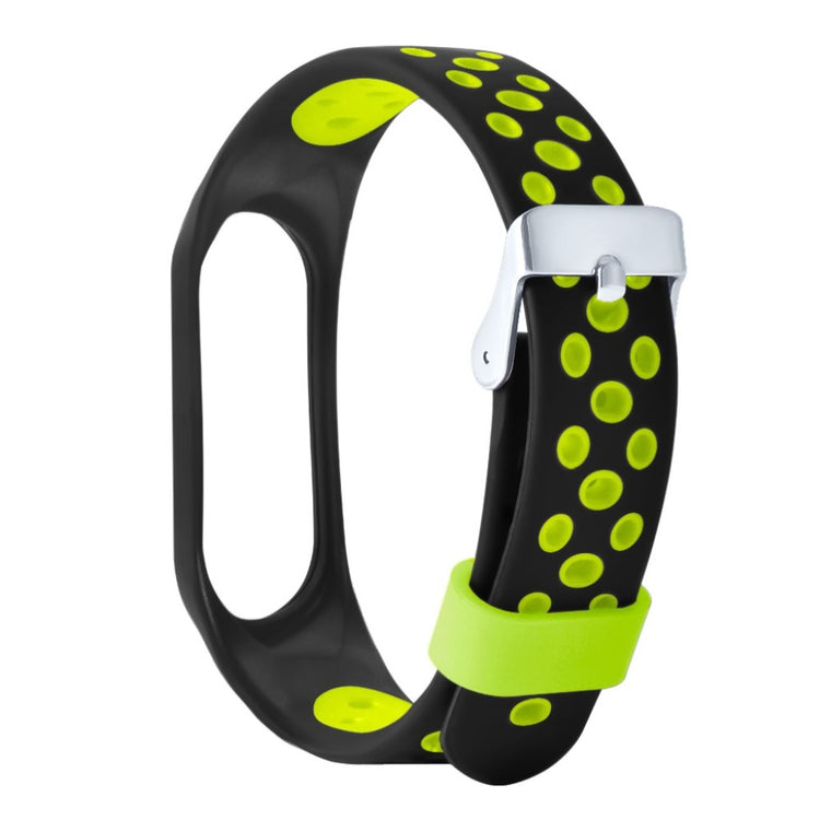 Vildt fint Xiaomi Mi Smart Band 4 Silikone Rem - Sort#serie_4