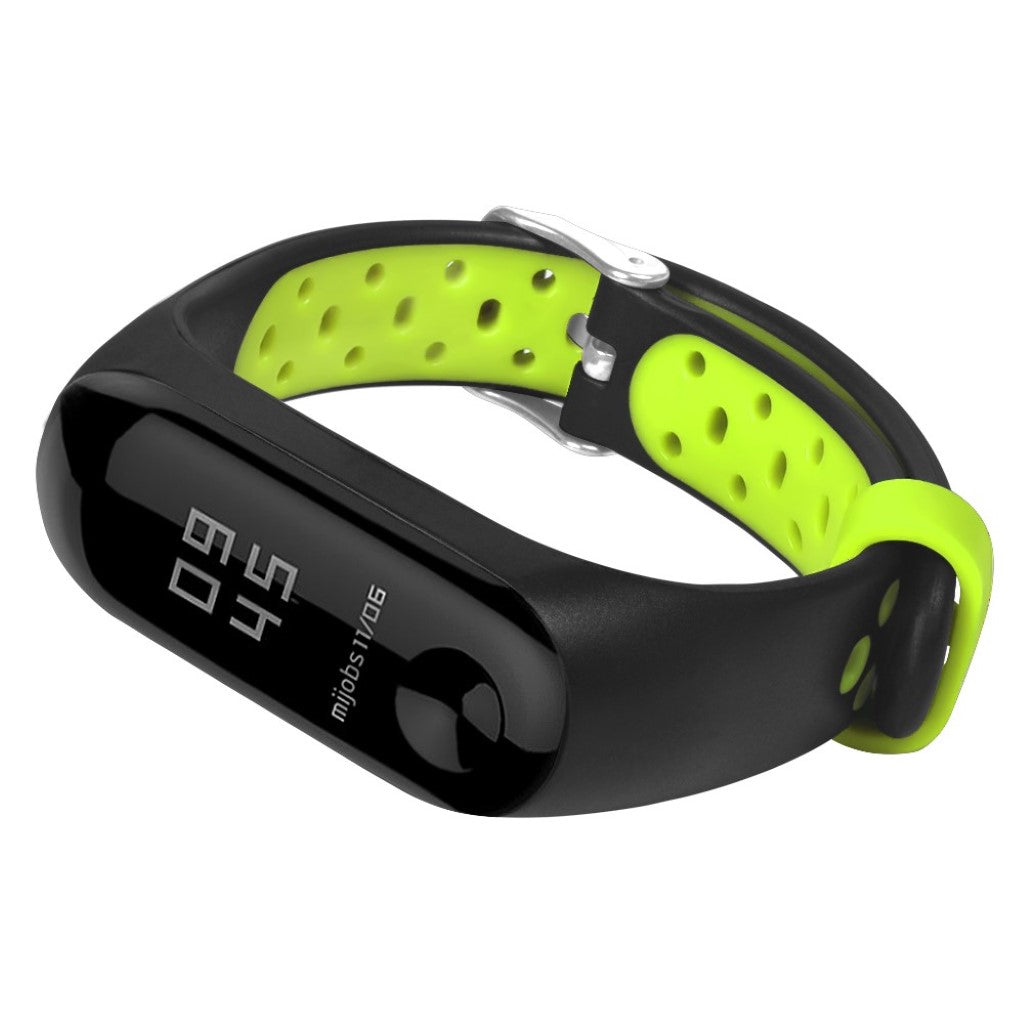 Vildt fint Xiaomi Mi Smart Band 4 Silikone Rem - Sort#serie_4