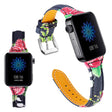 Xiaomi Mi Watch correa de reloj de cuero auténtico con estampado de flores 