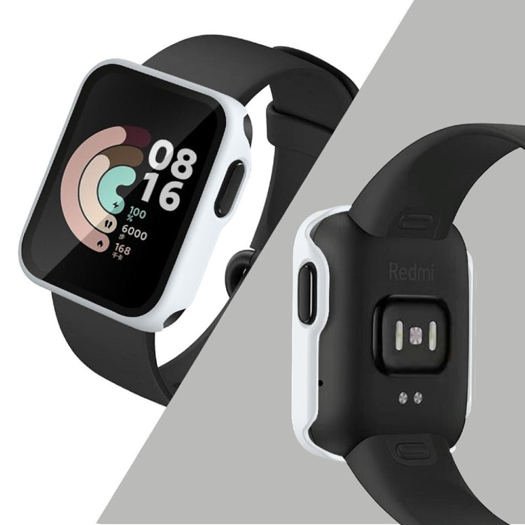 Rigtigt Fed Xiaomi Redmi Watch Silikone og Glas Cover - Hvid#serie_2