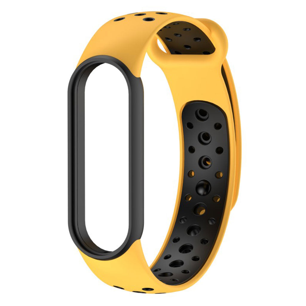 Vildt nydelig Xiaomi Mi Band 5 Silikone Rem - Gul#serie_10