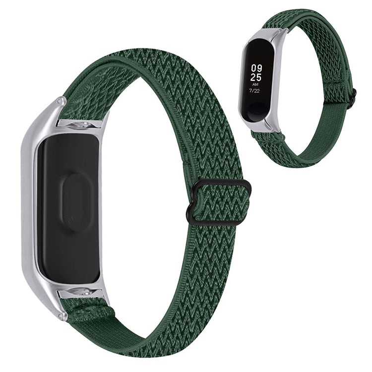 Vildt nydelig Xiaomi Mi Band 5 Nylon Rem - Grøn#serie_7