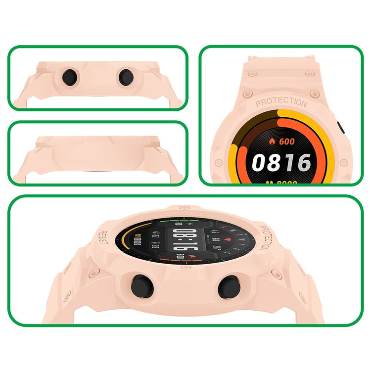 Vildt kønt Xiaomi Mi Watch Color Sports Silikone Urrem - Pink#serie_2
