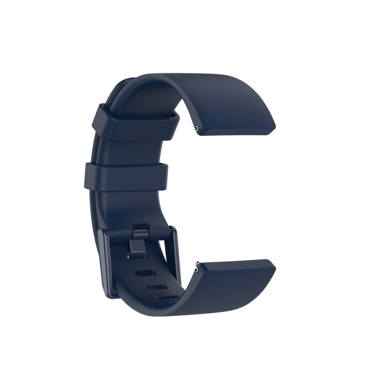 Stilfuld Fitbit Versa 2 / Fitbit Versa Lite Silikone Rem - Størrelse: L - Sort#serie_11