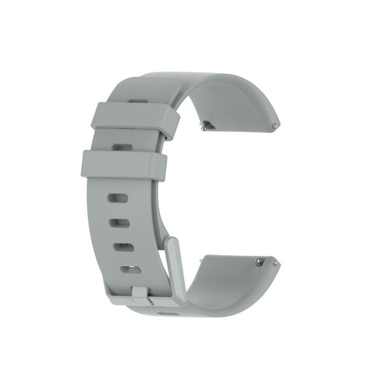 Stilfuld Fitbit Versa 2 / Fitbit Versa Lite Silikone Rem - Størrelse: L - Sølv#serie_3