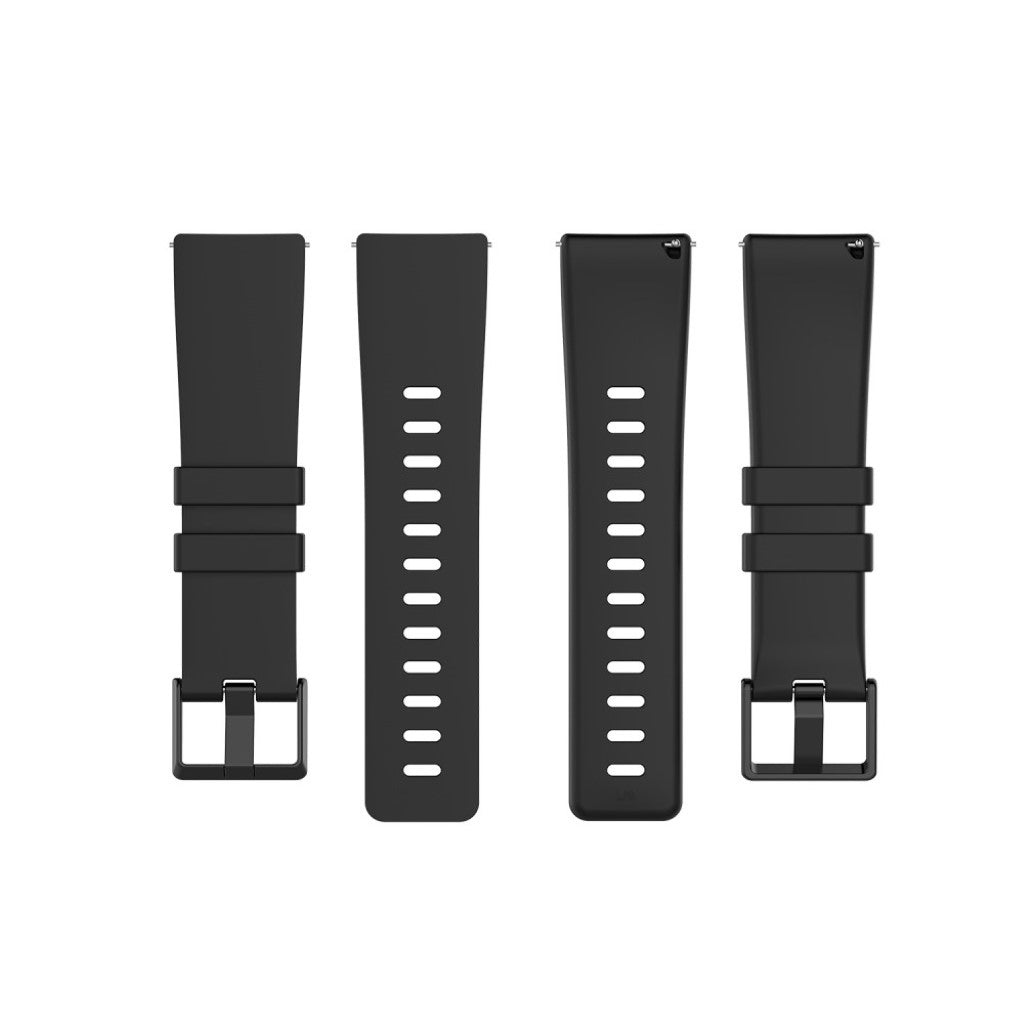 Vildt sejt Fitbit Versa 2 / Fitbit Versa Lite Silikone Rem - Størrelse: S - Sort#serie_1