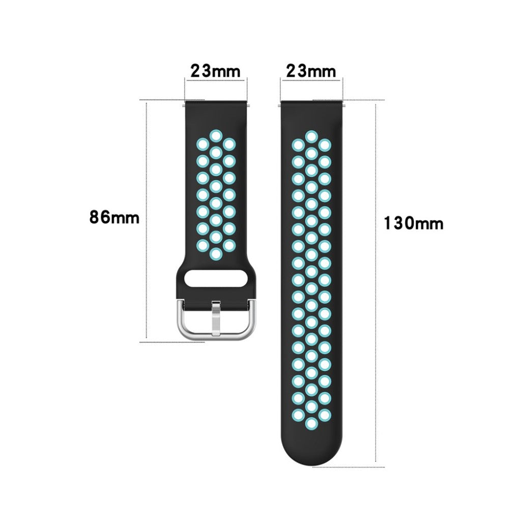 Meget nydelig Universal Fitbit Silikone Rem - Sort#serie_1