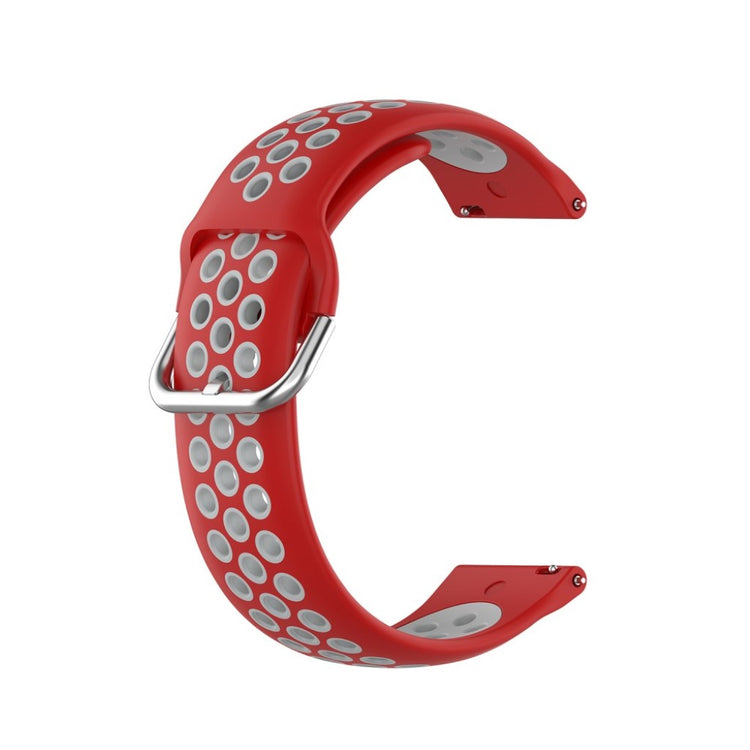 Meget nydelig Universal Fitbit Silikone Rem - Rød#serie_10