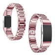 Super Duradera Fitbit Charge 4 / Fitbit Charge 3 Metal Y Estrás Universal Correa Reloj