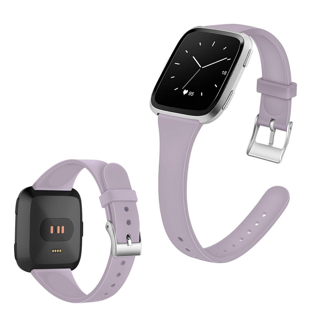 Sort Fitbit Versa 2 Silikone Urrem#serie_10