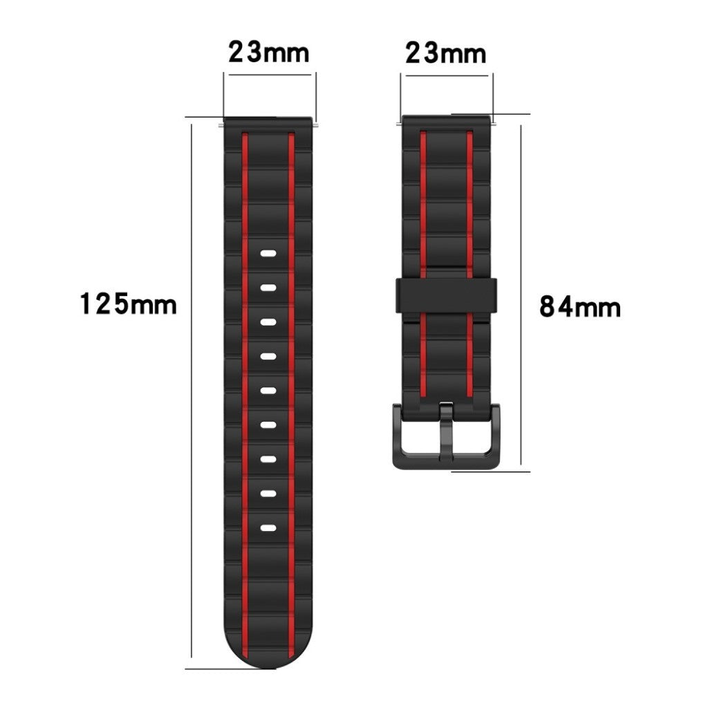 Super flot Fitbit Versa Lite / Fitbit Versa 2 Silikone Rem - Rød#serie_1