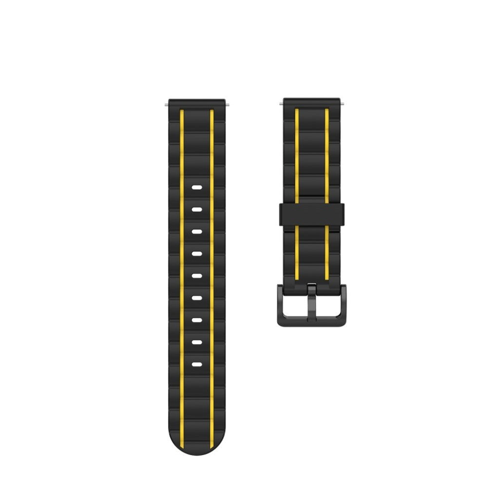 Super flot Fitbit Versa Lite / Fitbit Versa 2 Silikone Rem - Gul#serie_3