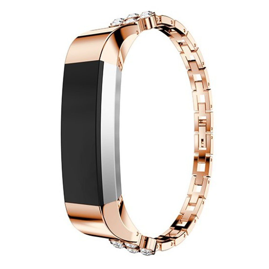  Fitbit Metal,Rhinsten Urrem#color_rose-gold