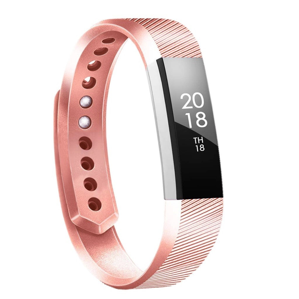 Rigtigt rart Fitbit Alta Silikone Rem - Størrelse: S - Pink#serie_2