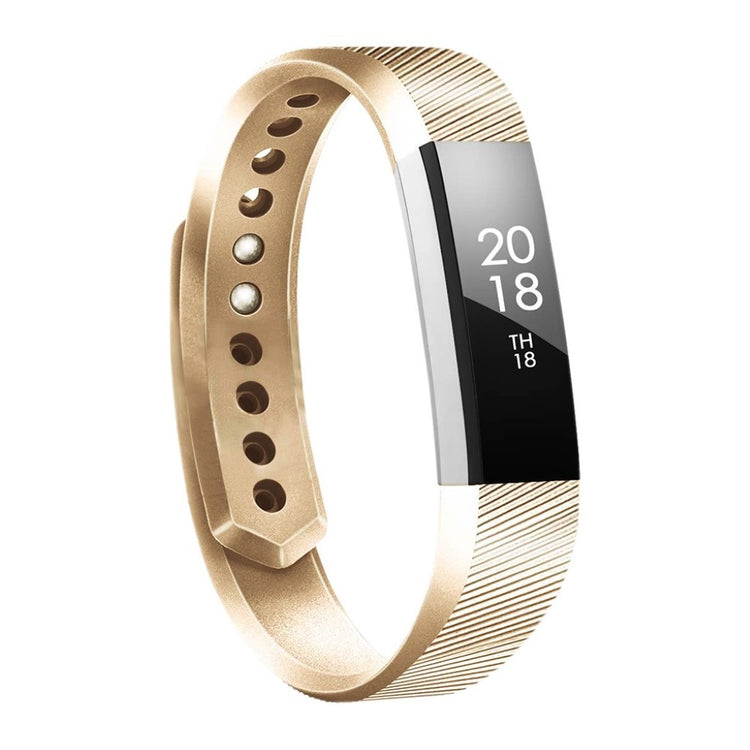 Rigtigt rart Fitbit Alta Silikone Rem - Størrelse: S - Guld#serie_4