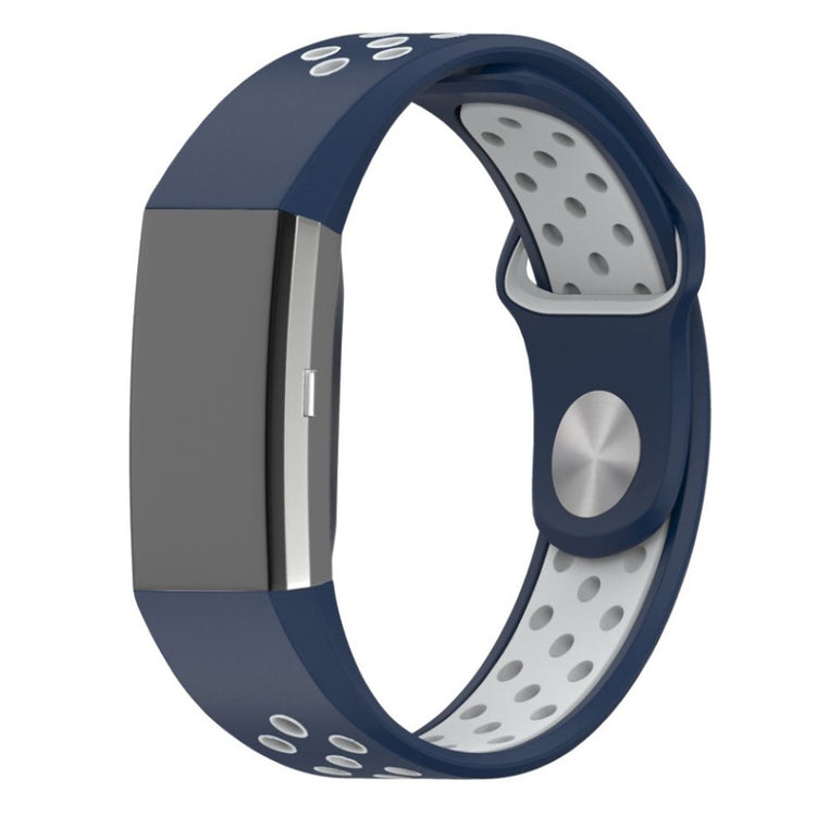 Meget kønt Fitbit Charge 2 Silikone Rem - Blå#serie_6