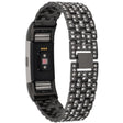 Fitbit Charge 2 elegante correa de reloj con decoración de strass 