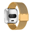 Correa de acero inoxidable milanesa de lujo para reloj Fitbit Versa 