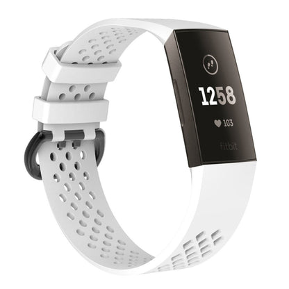 Flot Fitbit Charge 3 Silikone Rem - Hvid#serie_11