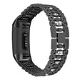 Fitbit Charge 3 banda de reloj de acero inoxidable con diamantes de imitación de caramelo 