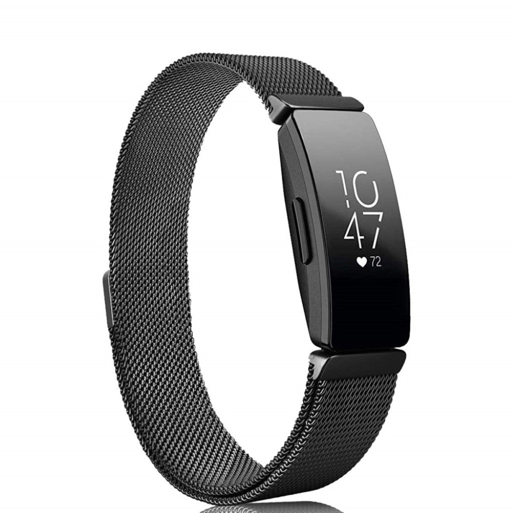 Elegant Fitbit Inspire Metal Rem - Sort#serie_1