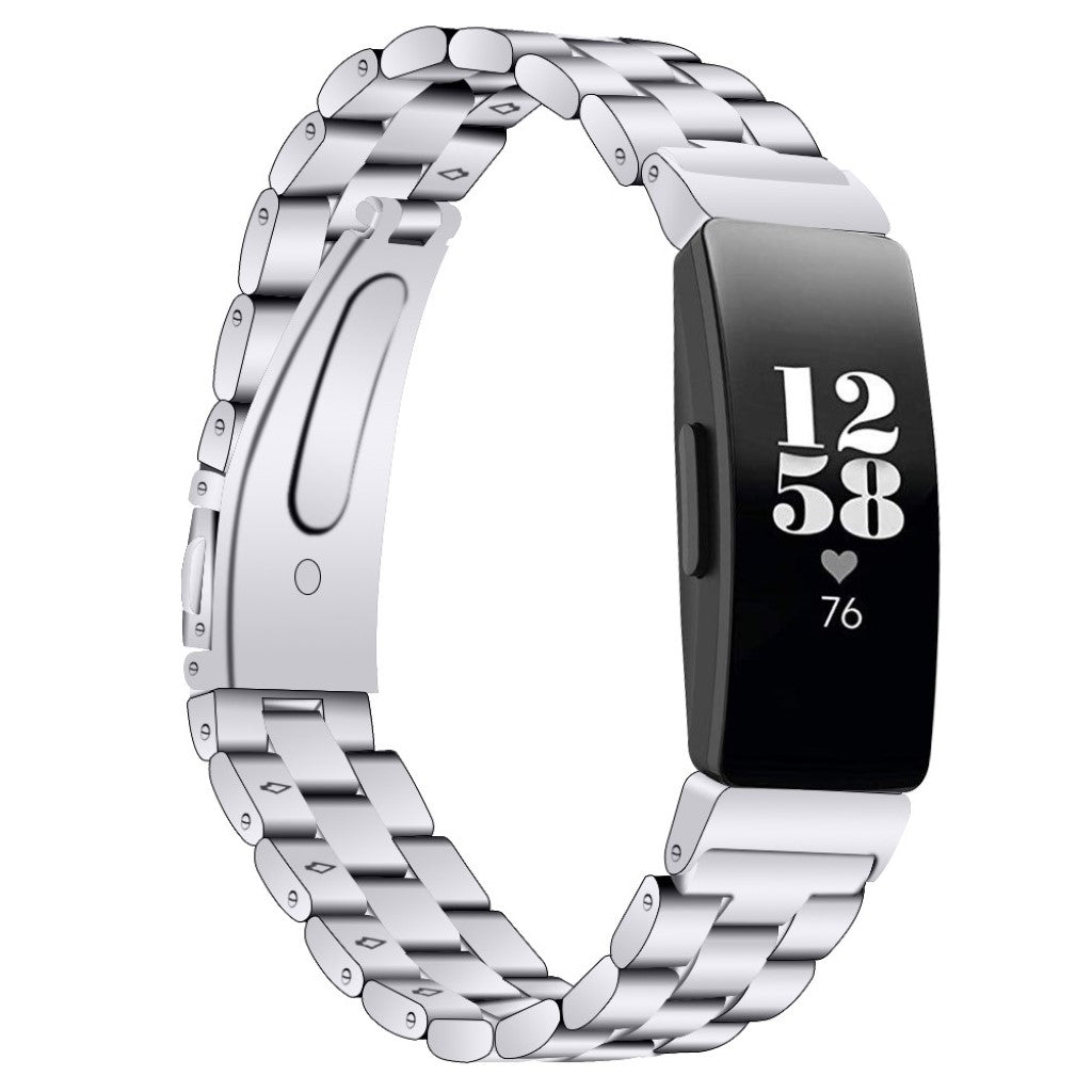 Godt Fitbit Inspire Metal Rem - Sølv#serie_3