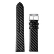 Correa de reloj de piel auténtica Fitbit Versa Lite de carbono