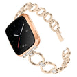 Correa de acero inoxidable con brillantes Fitbit Versa / Versa Lite 